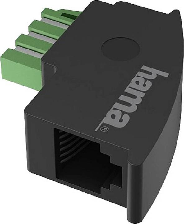 Produktbild Hama 00201122 Kabeladapter TAE-F RJ11 Schwarz