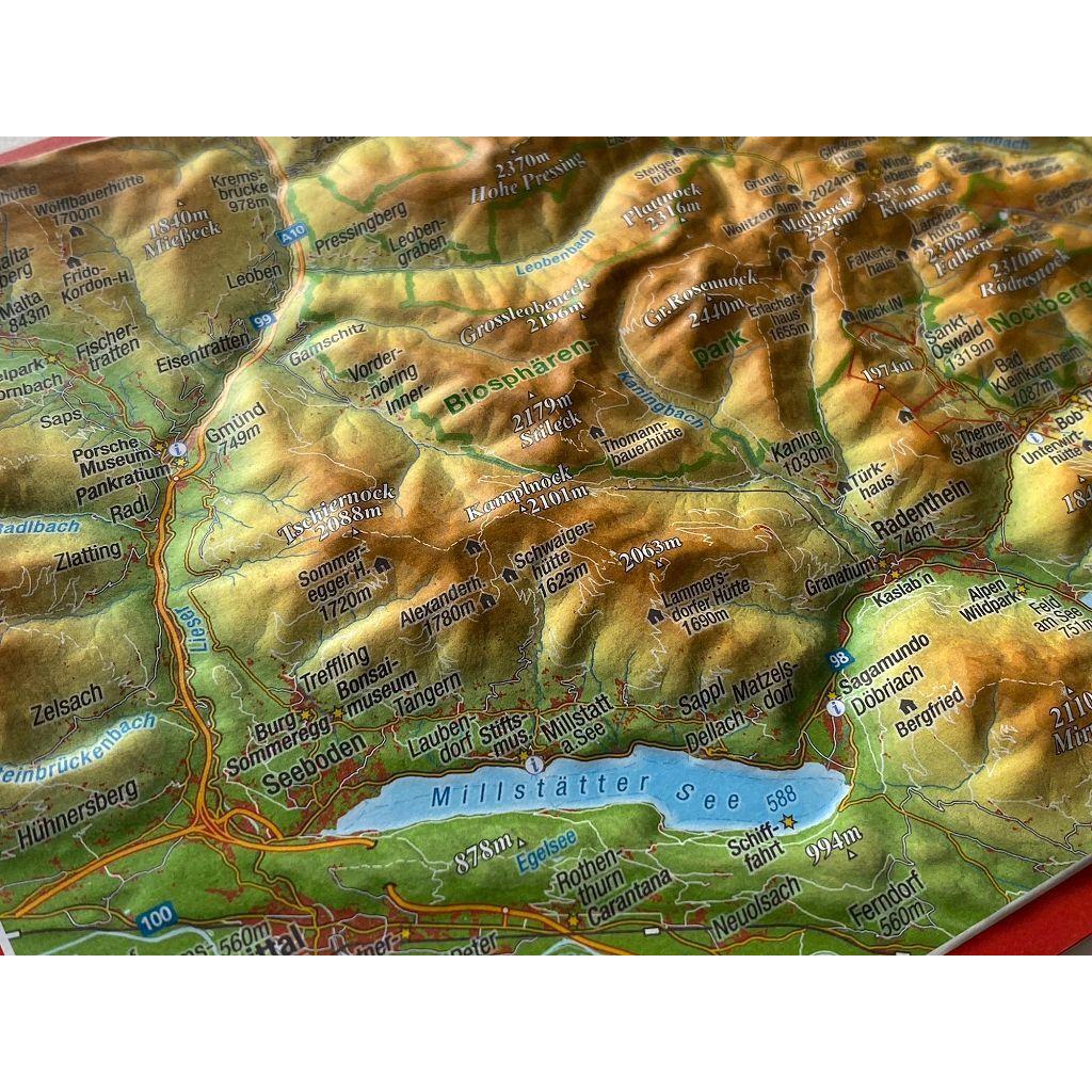 Thumbnail - Markgraf:Nockberge, Reliefpostkarte, Landkarte