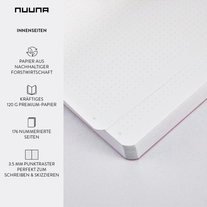 Image du produit Nuuna Dream Boat M, Bubblegum (13.5 x 20.3 cm, À rayures, Couverture rigide)