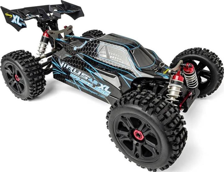 Immagine prodotto Carson 1:8 Virus 4.2 XL 100% RTR schwarz/türkis (RTR pronto all'uso)