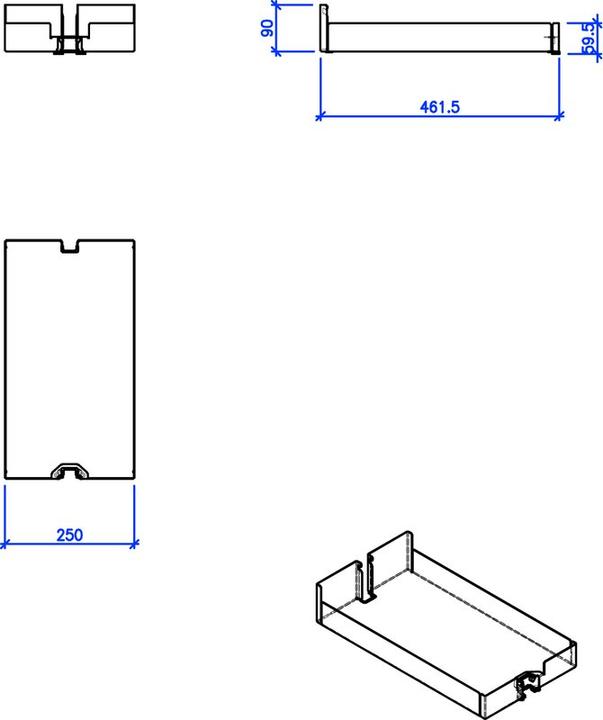 Produktbild Peka Metall Einhängetablar Liro (1 Stk.)