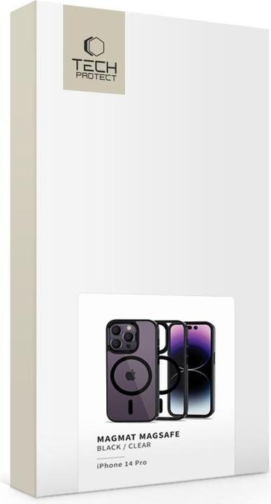 Produktbild Tech Technologiegeschütztes CASE Technologiegeschütztes Magmat MagSafe Apple iPhone 14 Pro schwarz/transp (Apple iPhone 14 Pro)