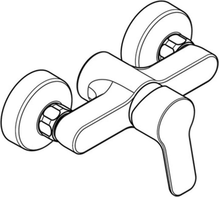 Productafbeelding Kludi PURE & EASY douchemengkraan, opbouw, chroom