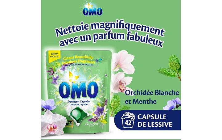 Actual product image OMO Capsules White Orchid Laundry 42 Pcs (42 Washing cycles)
