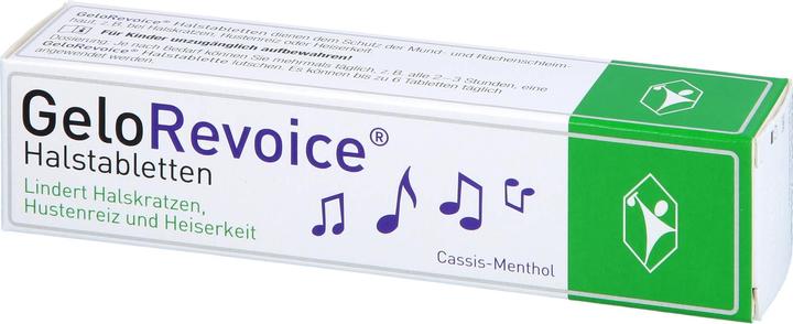 Produktbild GeloRevoice Halstabletten Cassis-Menthol, 20 St. Tabletten (20 Stück)