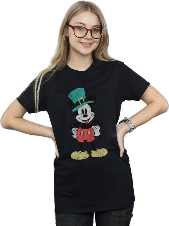 Immagine prodotto Disney Mickey Mouse Leprechaun Hat Maglietta Ampia Donna (M)