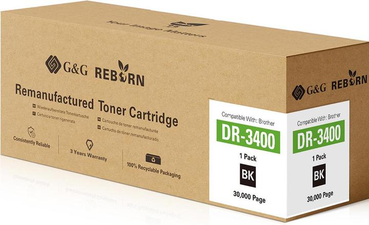 Actual product image G&G Drum replaces Brother DR-3400 Compatible Black 30000 pages Reborn rema (FC)