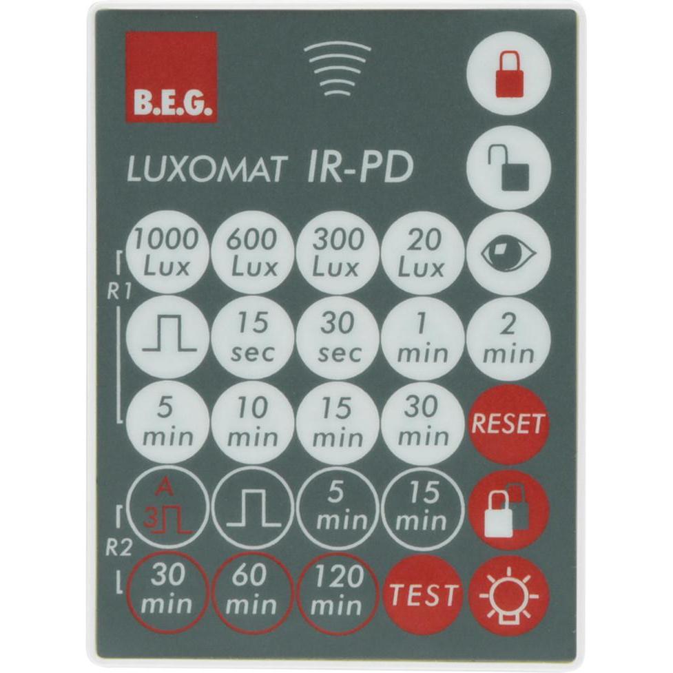 Beg, Accessori Sicurezza Degli Edifici, Telecomando Luxomat 92160 Per PD1, PD2, PD4, PD5, Indoor 180M