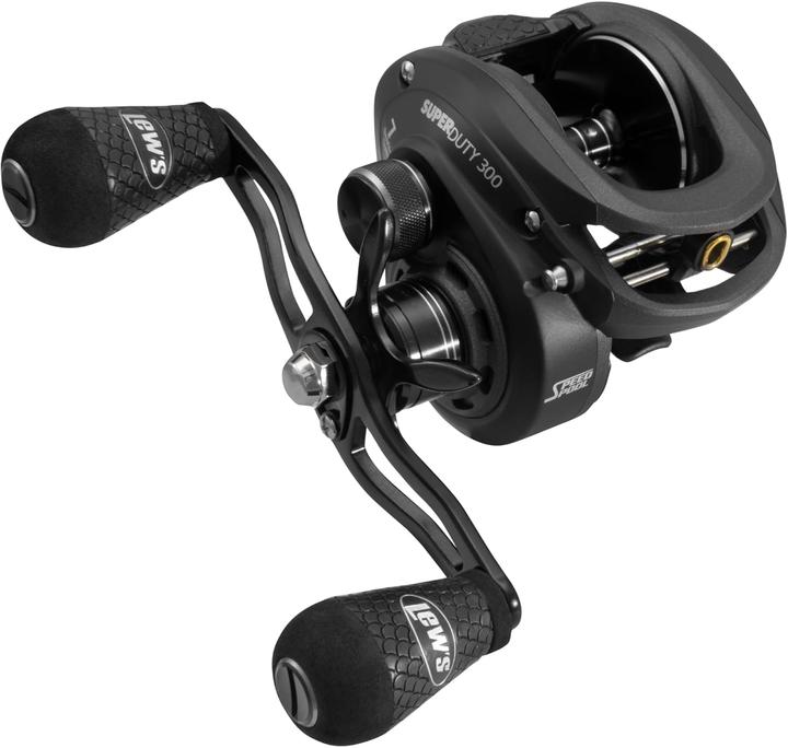 Actual product image Lew's SuperDuty Rechtshänder-Baitcast-Rolle 300 Geschwindigkeit 7,2:1