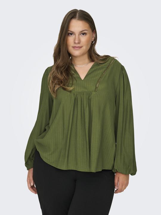 Image du produit Only Coupe normale Col en V Élastique Manches bouffantes Top (44)