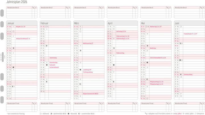 Actual product image Chronoplan Annual plan (A5)