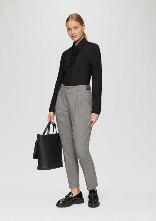 Actual product image S.Oliver Bluse Strukturierte Bluse mit abnehmbarer Schluppe (32)