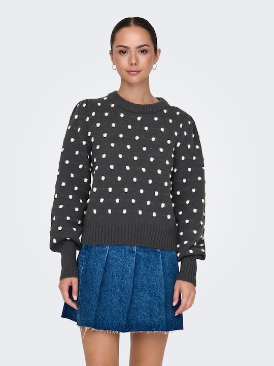 Produktbild JdY Normal geschnitten Hoch geschlossen Lange Bündchen Puffärmel Pullover Strickpullover (XL)