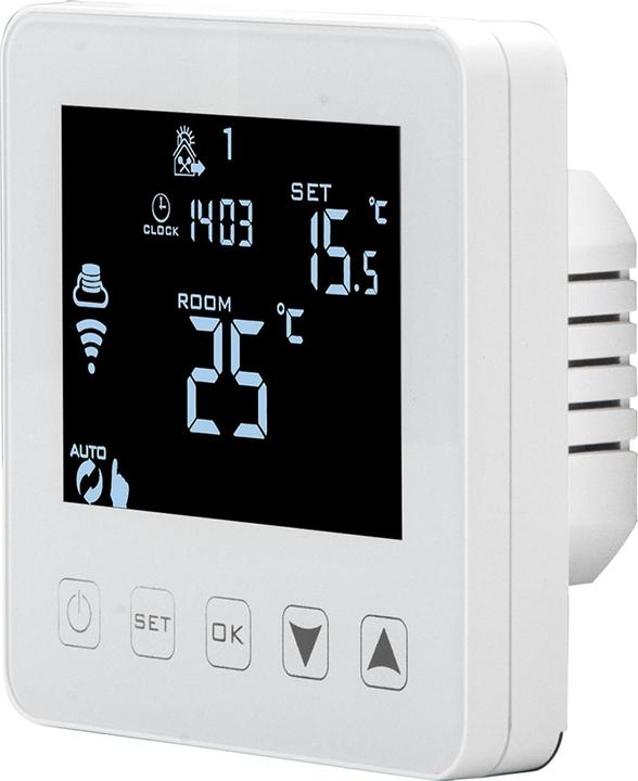 Produktbild Casativo WLAN-Thermostat für Fussboden Heizungen, Steuerung per App, Siri, Alexa & GA