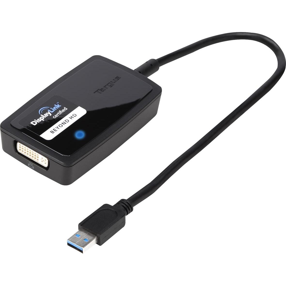 Targus Multi Monitor Adapter (DVI, 9.50 cm), Data + Video Adapter, Schwarz