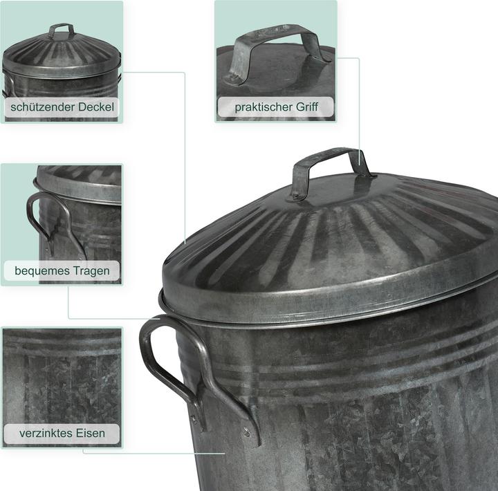 Produktbild Relaxdays Ascheeimer