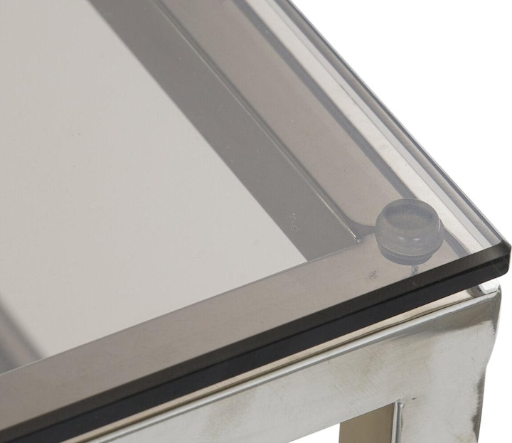 Actual product image DKD Home Decor Console Silver Crystal Steel (120 x 50 x 75 cm)