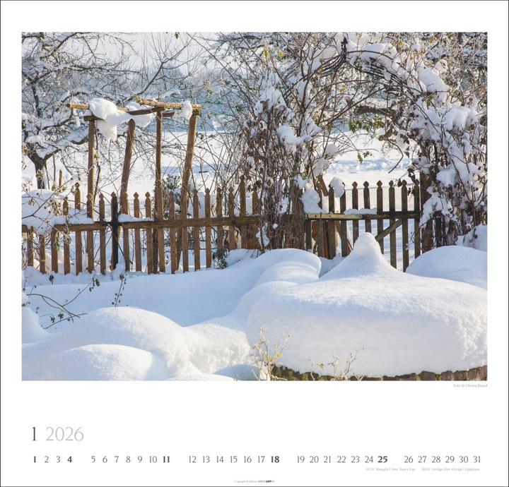 Actual product image Bauerngärten Kalender 2026 (48 x 46 cm)