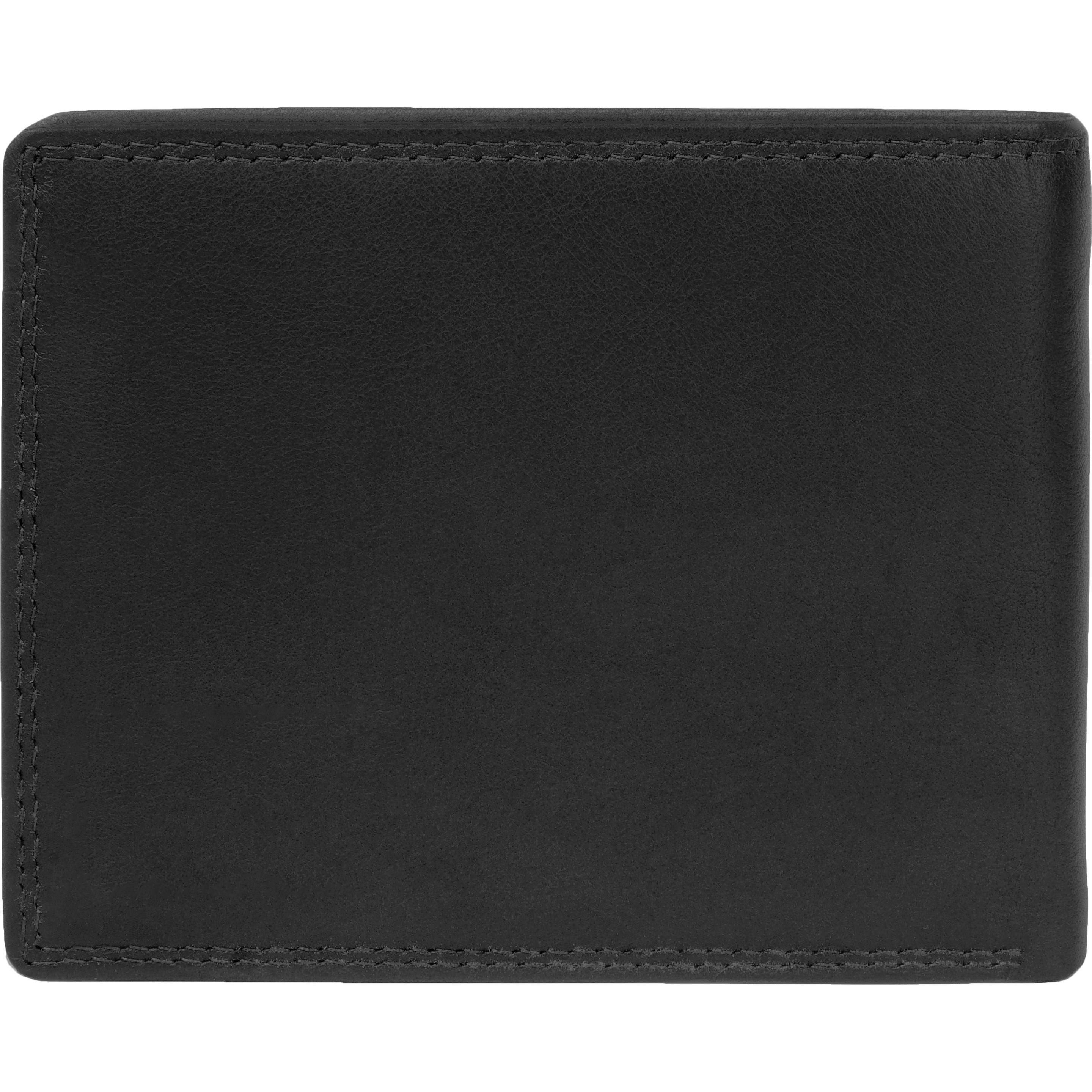 Mano, Damen, Portemonnaie, Geldbörse SUTURA, Schwarz