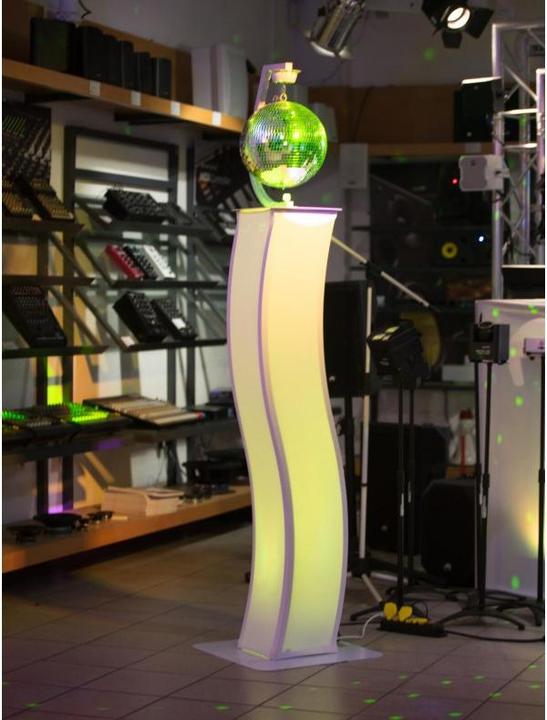 Actual product image Eurolite 2x Stage Stand 150cm curved incl. cover and bag, white