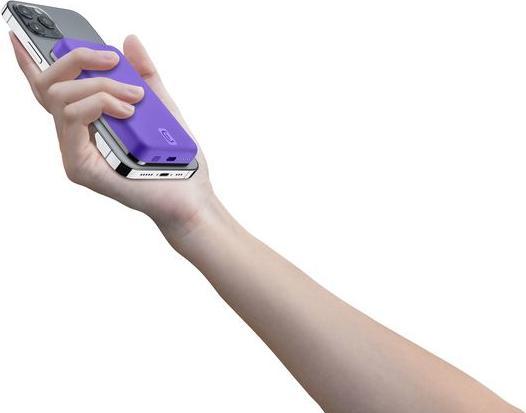 Produktbild Cellularline MagSafe Wireless Power Bank MAG 5000 VIOLET (5000 mAh, 10 W, 19.25 Wh)
