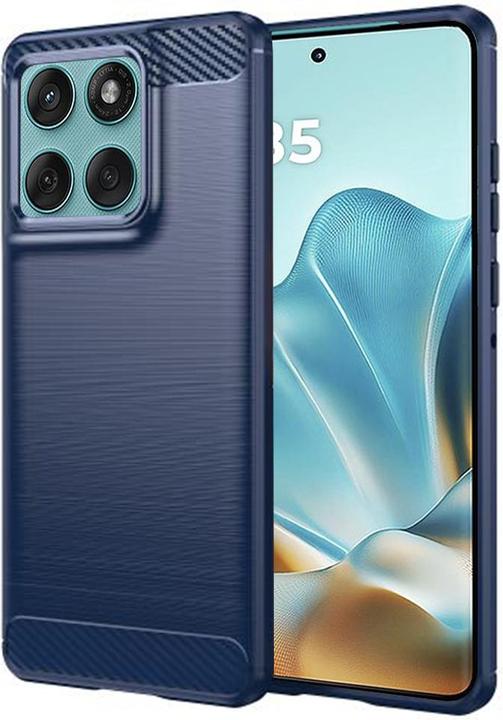 Techsuit - Carbon Silicone - Motorola Edge 60 Fusion - Blue (Motorola Edge 60, Motorola Edge 60 Fusion)