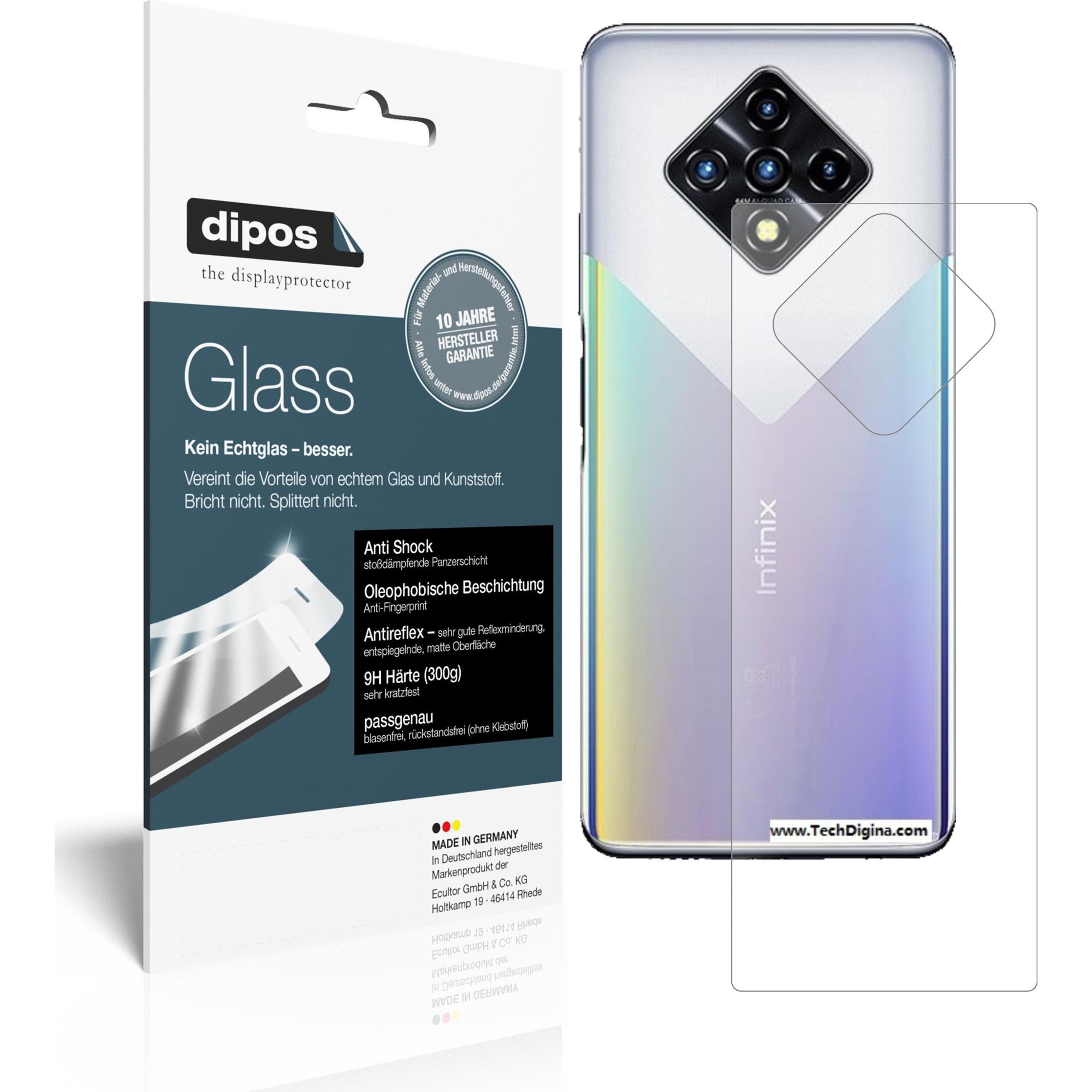 Dipos Displayschutz Anti-Shock (2 Stück, Infinix Zero 8), Smartphone Schutzfolie, Transparent