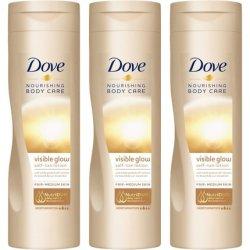 Produktbild Dove Nourishing Body Care Visible Glow Self-Tan Lotion - SamoopalovacÃ­ pÅ™Ã­pravek Fair-Medium (L (Selbstbräunungsschaum, 250 ml)