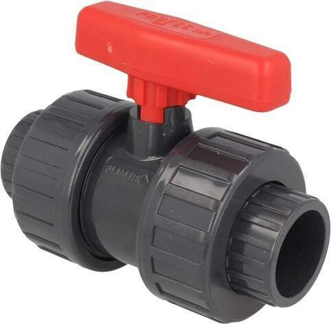 Actual product image Profec PVC ball valve PN 10 adhesive socket 90mm