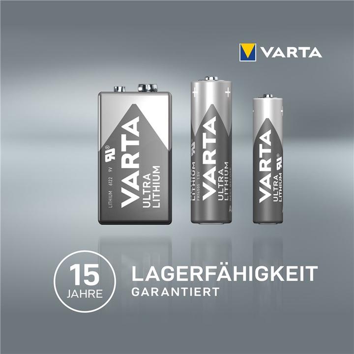 Produktbild Varta ULTRA Lithium (1 Stk., 9V Block, 1150 mAh)