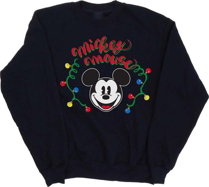 Produktbild Disney Mickey Mouse Christmas Light Bulbs Sweatshirt Jungen (152, 158)
