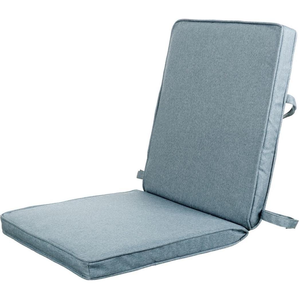 Sitzkissen, Stuhl-Kissen Blau 90 x 40 x 4 cm (90 x 40 x 4 cm)