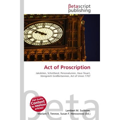 Act of Proscription, Fachbücher