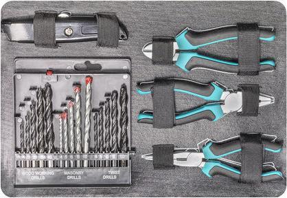 Actual product image technocraft Basic 92 aluminium tool case (92 pieces)