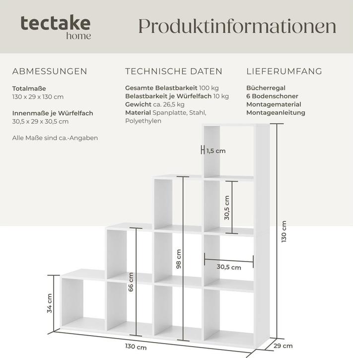 Immagine prodotto tectake Talisa (130 x 29 x 130 cm)