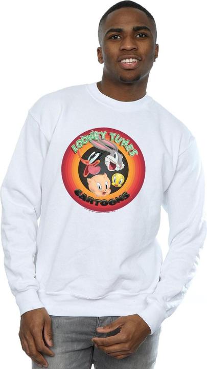 Actual product image Looney Tunes Mens Cartoons Circle Sweatshirt (5XL)