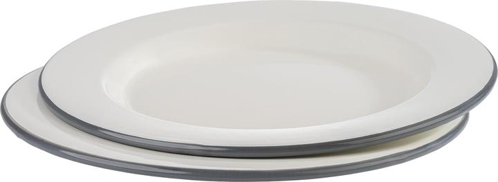 Produktbild APS Emaille-Teller flach, Durchmesser: 260 mm, 2er Set (2x, 26 cm)