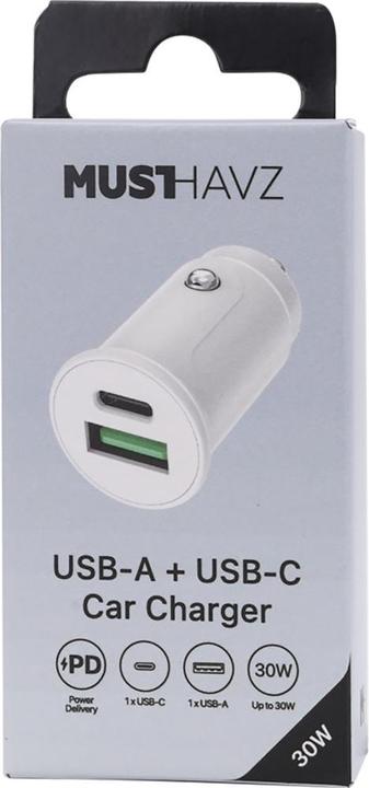 Actual product image Musthavz USB Auto Ladegerät 12W / USB-C 30W