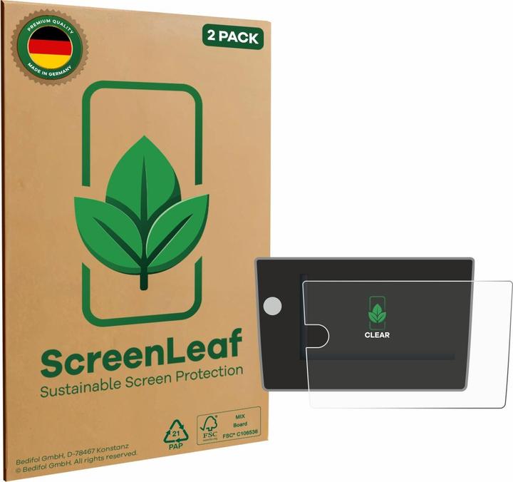 Actual product image ScreenLeaf Screen Protector sustainable Screen Protection, clear, anti-scratch