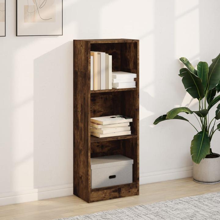 Produktbild vidaXL Bücherregal Bücherschrank Standregal Büroregal Räuchereiche Holzwerkstoff (40 x 24 x 109 cm)