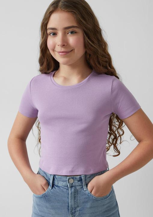 Produktbild S.Oliver T-Shirt Verkürztes Rippshirt im Slim Fit (158, 164)
