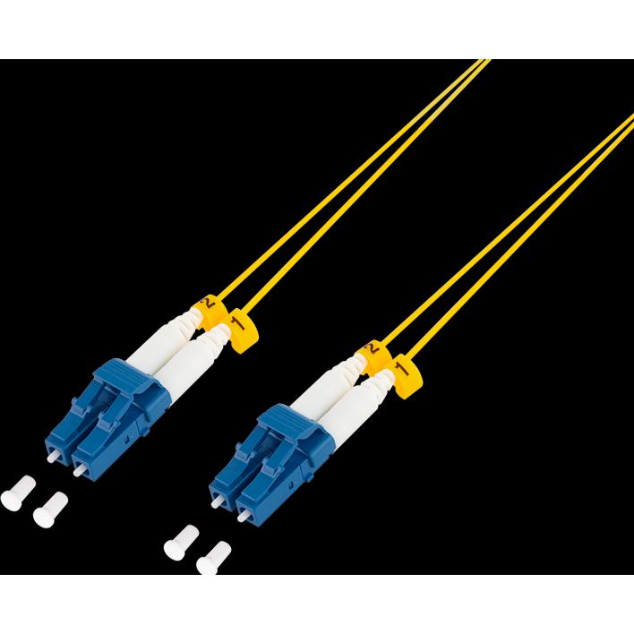 Thumbnail - LogiLink Extra dünnes OS2 LWL Patchkabel LC-LC Duplex, 5,0 m, G657.A2 (CAT6, 5 m), Netzwerkkabel