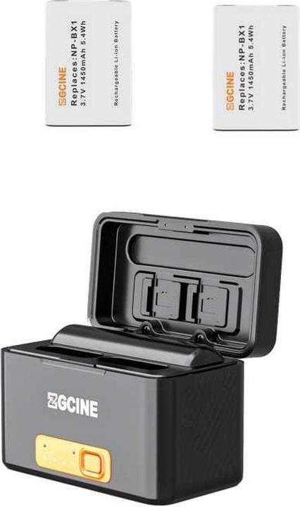 Immagine prodotto ZGCine Sony BX1 Oplaadcase w/ 2X BX1 Battery (PS-BX1-K2) (27PSBX1K200000) (Batteria della fotocamera, Caricabatterie per fotocamere)