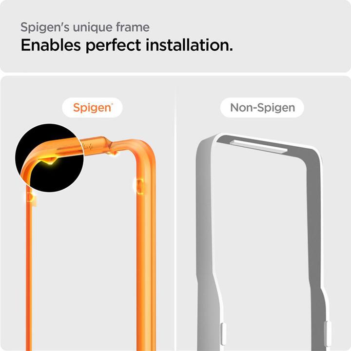 Actual product image Spigen Glas.tR AlignMaster (2 Piece, Apple iPhone 15 Pro)