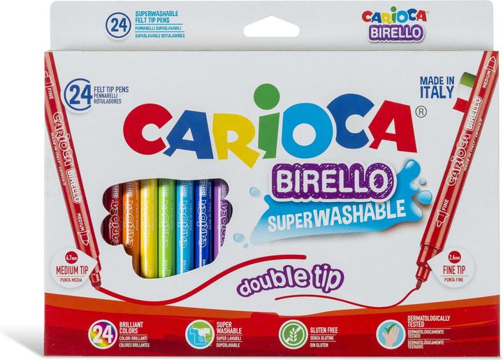 Produktbild Carioca Fasermaler Birello doppelseitig (24x)