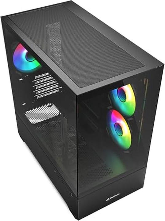 Produktbild Sharkoon MK6 RGB Black mATX (schwarz) (Mini-ITX, mATX)
