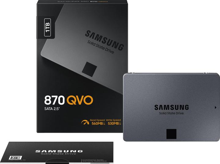 Actual product image Samsung 870 QVO (1000 GB, 2.5")