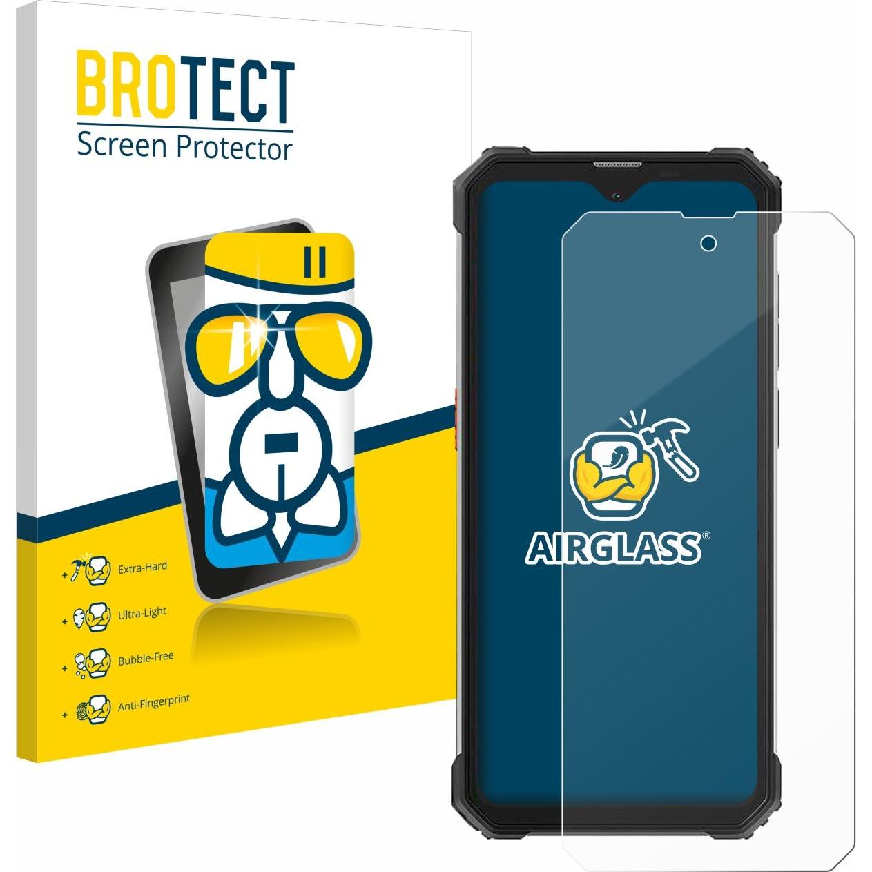 BROTECT AirGlass Panzerglasfolie (1 Stück, Blackview BV8900), Smartphone Schutzfolie, Transparent