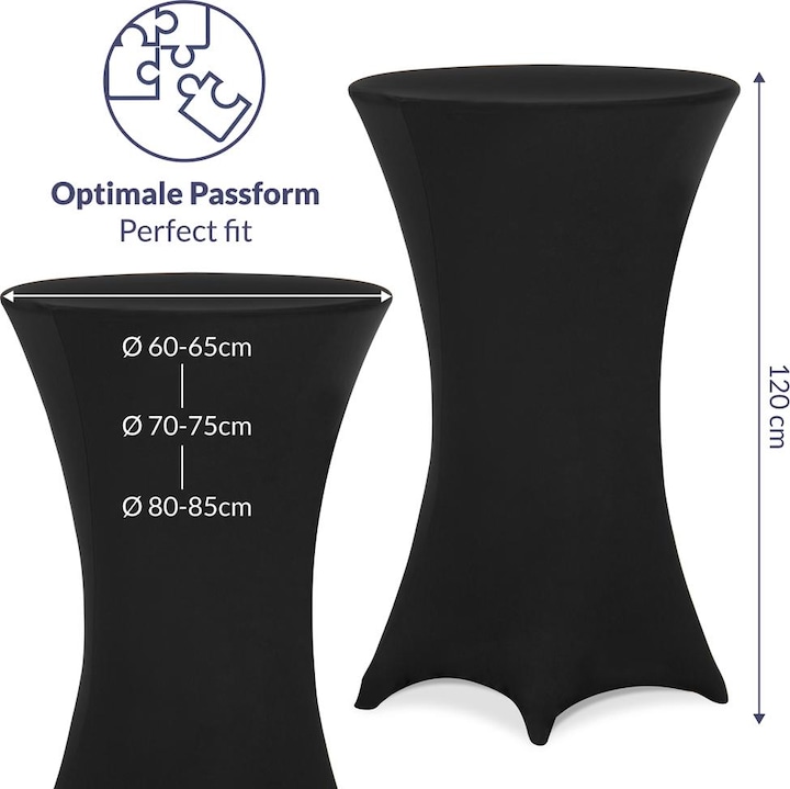 Produktbild Detex 5x Stehischhussen (Ø 60 cm)