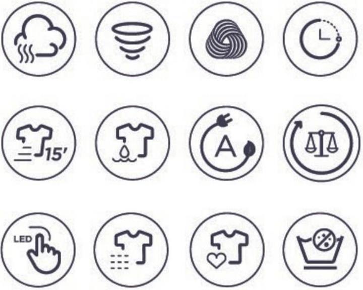 Produktbild Kibernetik FLWS512 FusionLine Waschmaschine 9kg A-40% Klasse Weiss (9 kg, Links)